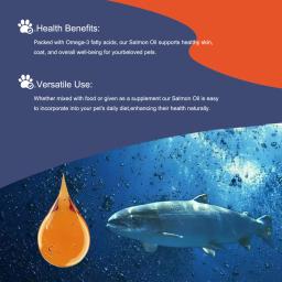 Natural Omega Fatty Acids Suplementos Nutricionais para Cães e Gatos, Óleo Pet, Sem Tratamento Químico, 8 floz, 200ml, 21 - Image 3