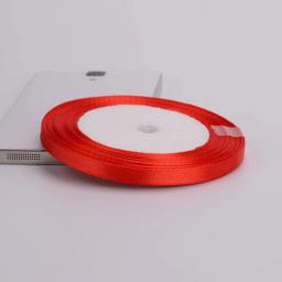 Artesanato De Fita De Cetim Vermelho, Decoração De Festa De Casamento, Embrulho De Presente, Suprimentos De Scrapbooking, Material De Embalagem, DIY, 6mm-75mm, 25 Jardas, Rolo - Image 2