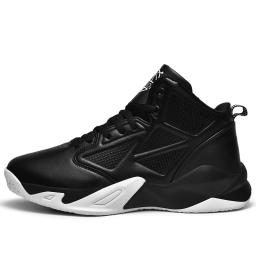 Couro de alta qualidade tênis de basquete masculino anti deslizamento tênis de basquete sapatos esportivos unisex tamanho 35-46 47 48 49 - Image 4