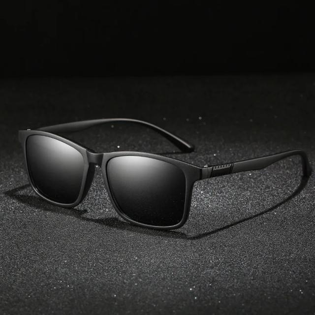 Glazzy Óculos Polarizados UV400 Retangular para Homens e Mulheres