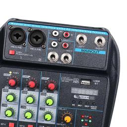 Mixer De Áudio Digital Para Gravação De Música, Desempenho De Banda, 4 Canais - Image 5
