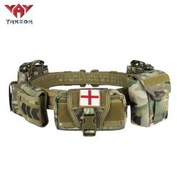 Yakeda 6 em 1 cinto tático saco de cintura ao ar livre multifuncional escalada saco de armazenamento caça bolsa cinto bolso saco - Image 1