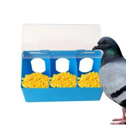 Alimentação à prova de vazamento, tigelas e alimentadores ajustáveis para animais de estimação Alimentador de codorna Alimentador de pintinhos, Pigeon Feed Box com três furos - Image 3