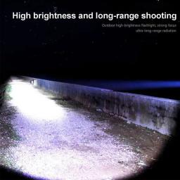 Farol de LED recarregável, Lanterna para adultos, Lâmpadas principais com base magnética - Image 1