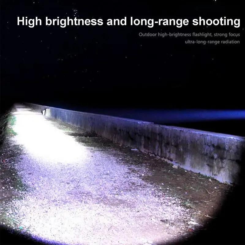 Farol de LED recarregável, Lanterna para adultos, Lâmpadas principais com base magnética - Image 1