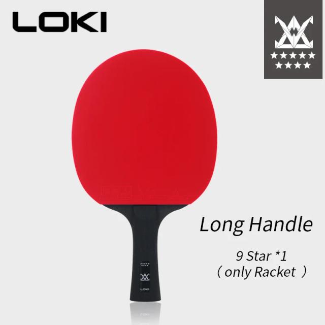 Raquete de Tênis de Mesa Profissional LOKI-9 com Lâmina de Carbono e Sponge Sticky Cake, Paddle RXTON para Alto Desempenho no Ping Pong