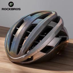 ROCKBROS-Capacete de Ciclismo Ajustável para Adultos, Mountain Road Bike, Respirável, Integralmente moldado, Segurança de Cabeça, Bicicleta - Image 1
