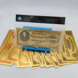 5 pçs 1922 ano américa folha de ouro cédula 5 10 100 1000 10000 dólar coleccion billetes prop dinheiro prémio fornecimento de dinheiro presente - Image 6