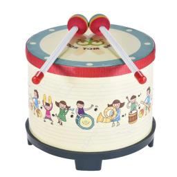 Piso de madeira dos desenhos animados tom tambor maletes instrumento musical percussão crianças brinquedo do jardim infância ferramenta aprendizagem música - Image 1