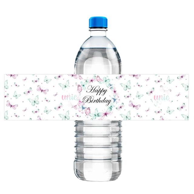 Adesivos de Borboleta para Meninas - Etiquetas Decorativas para Caixas e Garrafas - Ideal para Festas de Aniversário - Pacotes de 10 e 20 peças
