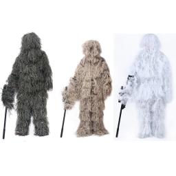 Fatos Ghillie masculinos, Vestuário de caça, Camuflagem do deserto, Fatos de caça, Cosplay Game, Jaqueta, Calças, Snipe, 3D, Camuflagem - Image 2