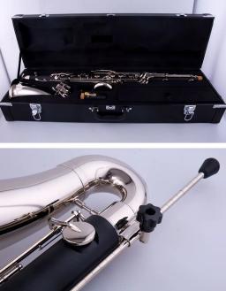 Saxofone Baixo de Alta Qualidade, Bb Instrumento Musical, Baquelite, Livre de Frete - Image 3