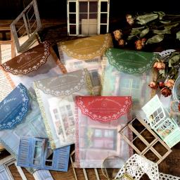 JIANQI-Laser oco Adesivos para Scrapbooking, Porta e Windows Adesivos, Junk Journal Planner, Vintage decorativo DIY Artesanato Material, 10 PCs - Image 3