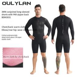 Terno de mergulho em neoprene para homens e mulheres, roupa de surf, snorkeling completo, roupa de mergulho, secagem rápida, 3mm - Image 2
