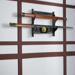 Suporte de parede de veludo Espada, Suporte Katana Acolchoado, Suporte Espada Samurai, Display Rack, Taichi, 1, 2, 3, 4 Camadas - Image 6