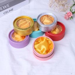 Criativo simples redondo amarelo pano pulseira caixa de papel kraft presente diy caixa de presente jóias suprimentos de festa pulseiras caixa de presente accessor - Image 1