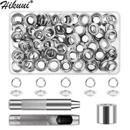 120 conjunto de ilhós de metal ilhós com arruela ilhós punch tool kit para diy leathercraft acessórios roupas sapatos cinto saco - Image 1