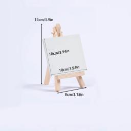 Conjunto de pintura em tela com ferramentas de pintura, kit de pintura diy com tela pré-desenhada + mini suportes de madeira, escola infantil, presentes para o dia das crianças - Image 6