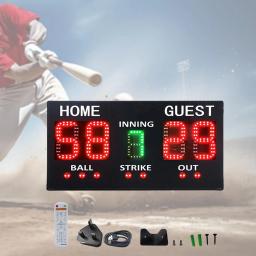 Placar Digital para a prática ao ar livre, Suprimentos De Beisebol Leve, Jogadores Remotos, Treinamento De Competição De Cerca - Image 2