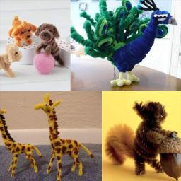 Chenille Pipe Cleaner Sticks para Crianças, Quebra-cabeça DIY, Artesanato Criativo, Decorações de Projetos, Hastes de Arte para Crianças, 6mm x 12 Polegadas - Image 4