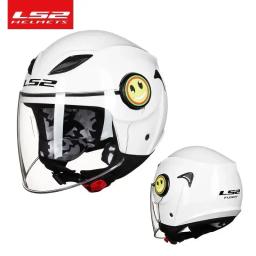 LS2 OF602 Capacete de motocicleta infantil, capacete de segurança metade dos desenhos animados, proteção infantil, original, verão - Image 4