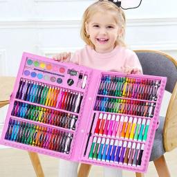 Pintura infantil conjunto completo de pincéis, ferramentas de arte, conjunto de caixa de presente, desenvolvimento de crianças, criação de desenhar interesses, materiais de arte - Image 2