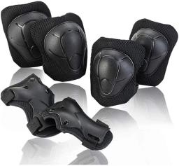 Almofadas de pulso ajustáveis do cotovelo do joelho da proteção dos esportes das crianças de 6 pces para crianças de 3-7 anos, patinação do rolo, patinação, ciclismo - Image 2