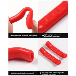 Silicone Anti-slip Bicicleta Brake Handle Cover, MTB Grips, Guiador Proteger Manga, Ciclismo Gear, Acessórios de bicicleta - Image 5