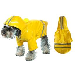 Impermeável reflexivo com capuz para cães e gatos, Casaco impermeável, Roupa ao ar livre, Pet Shop, Puppy Rainwear - Image 1