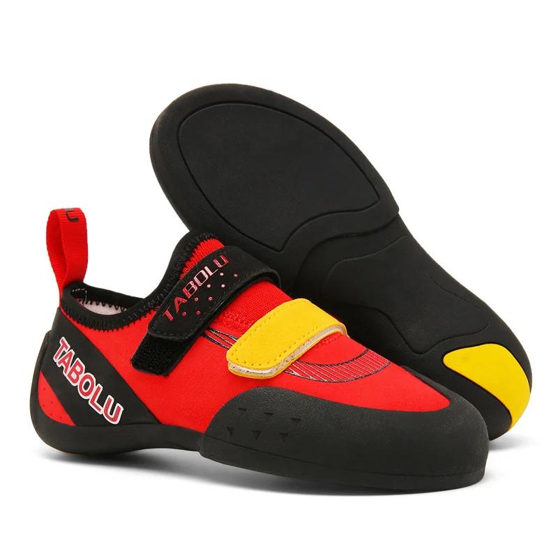 Novos sapatos de escalada para crianças, sapatos de treinamento de escalada interna, esportes ao ar livre sapatos de escalada profissionais tamanho 30-39 - Image 1