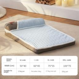 Sofá-cama ortopédico para cães médios e grandes, travesseiro removível, capa impermeável - Image 3