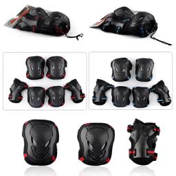 Conjunto de engrenagens protetoras para crianças e adultos, capacete de patinação, joelheira, protetor de mão e pulso, rolo de ciclismo e skate, 6 pçs/set - Image 4