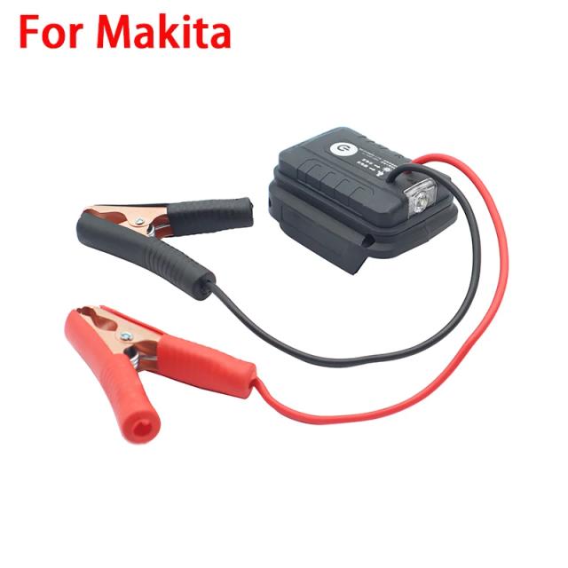 Fonte de alimentação para partida de emergência de carro, tesouro de carregamento de bateria automotiva para makita para dewalt para bosch para milwaukee devon ryobi