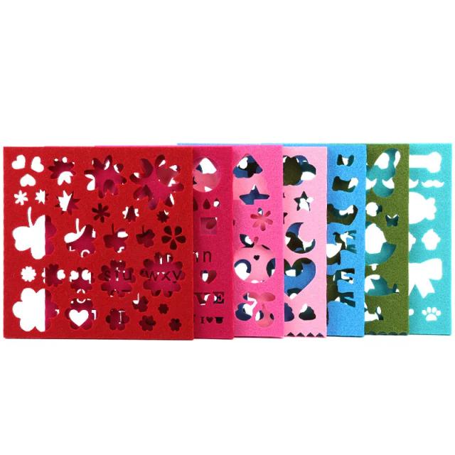 Conjunto de 9 Peças de Moldes em Feltro Fenrry para Agulha de Feltro - Ferramentas DIY de Artesanato e Applique