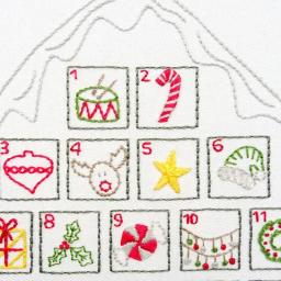 CrossStitch Calendário do Advento Kit de Bordado de Natal Instruíções de Inverno Fios Coloridos Kit de Bordado Iniciantes Adultos - Image 3