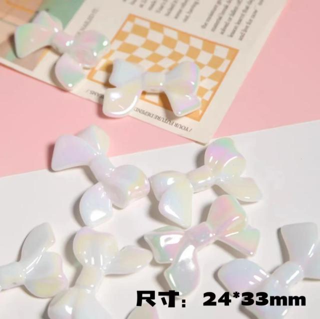 Contas de Acrílico Brilhantes em Arco para Decoração DIY - 10 Peças para Fazer Pulseiras e Colares Atraentes