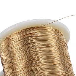 Fio de cobre para fazer jóias DIY, pulseira e brincos artesanato suprimentos, acessórios de jóias, grânulos materiais, atacado, 1 rolo - Image 4