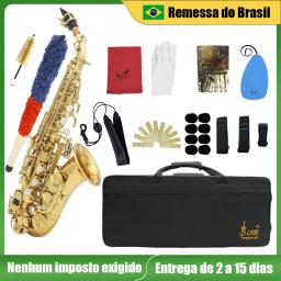 SLADE-Saxofone Soprano Profissional com Caixa, Corpo De Latão, Sax Plano B, Instrumento De Soprano, Reeds Peças e Acessórios - Image 2