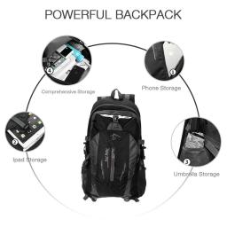 Impermeável Outdoor Montanhismo Mochila, Caminhadas Bag, Mochilas de Viagem, Mochila Desportiva, Trekking, Camping, Escalada, 40L, Novo - Image 5