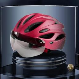 Capacete de bicicleta com luz traseira led, capacete de ciclismo adulto, adequado para 58-62cm, leve, respirável, colorido, acessórios para capacetes de bicicleta - Image 2