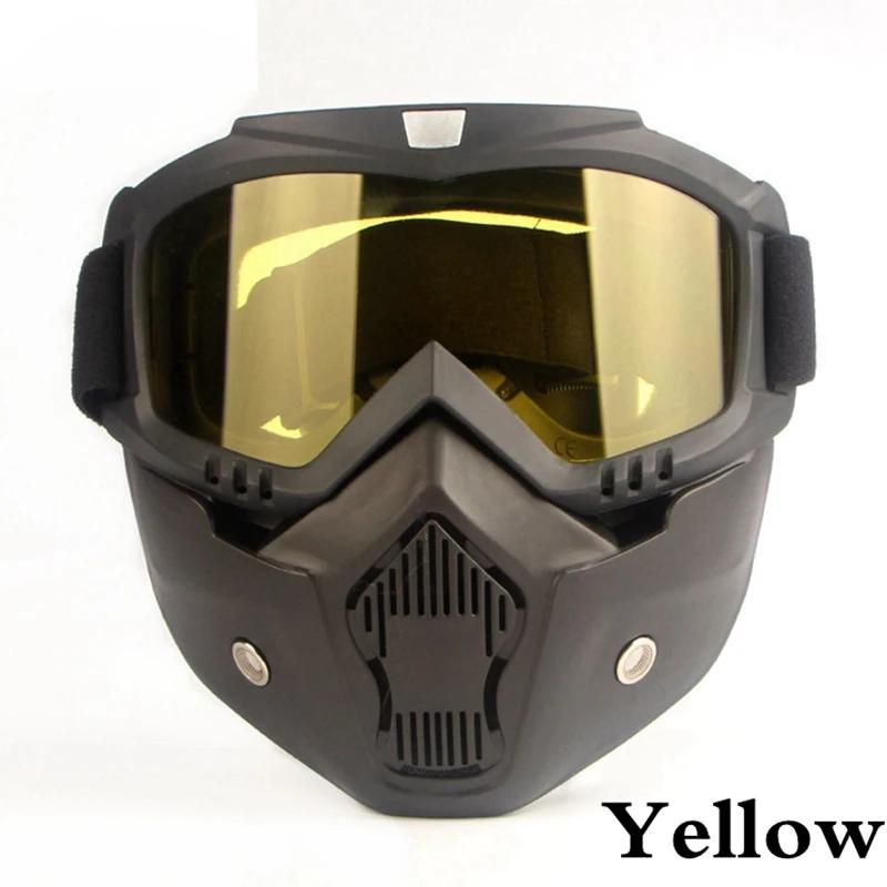 Máscara de airsoft tático com óculos destacáveis, ventilador anti-nevoeiro, proteção de paintball, máscara facial completa, tiro máscaras CS - Image 1