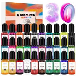 Alta Transparente Corante Resina, Cap Preto Gota Gel Cor Essência, Acessório Cristal DIY, Corante Colorir, 2 Geração, 24 30 Set Cor - Image 2