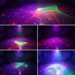 Alien-RGB Aurora Starry Star Laser Light Projector, LED Azul, Water Wave, Efeito de Iluminação para Festa, Férias, DJ, Disco, Natal, Bar - Image 5