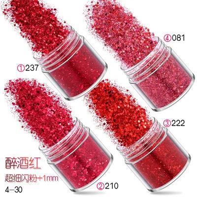 3d garrafa glitter para nail art, rosa, ouro, prata, brilhante, encantos, tamanho da mistura, pigmento em pó, diy, gel unhas decorações, 1 garrafa - Image 1