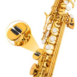 Latão Hetero Saxofone Soprano Bb BFlat Woodwind Instrumento Natural Shell Key Carve Padrão com Maleta Sax Acessórios - Image 3
