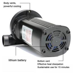 Compressor elétrico do Inflator da bomba de ar, bateria recarregável, portátil, PVC, barco, colchão, associação, cama de jangada, 12V, 110V, 220V, 50W, 400L pelo minuto - Image 3