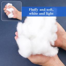 Enchimento de Poliéster e Fibra de Recheio, Fiberfill de Poliéster Premium para Animais Recheados e Projetos DIY, 1,8 a 19,4 oz - Image 2