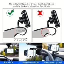 Suporte universal do telefone do painel do carro, Clip Mount, celular GPS, suporte para celular, suporte para carro para iPhone, Samsung, Xiaomi - Image 6