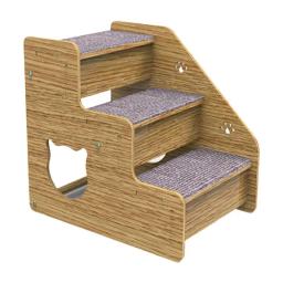 Escadas de Cama Portátil Removível para Animais, 3 Degraus, Rampa, Escada, Suprimentos para Cachorro Pequeno, Gato, Camas Altas, 1Pc - Image 1