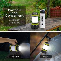 Lanterna LED recarregável para Camping, Power Bank, 6 Modos, impermeável, lanterna para caminhadas, ao ar livre e recreação, 3000mAh, novo - Image 6
